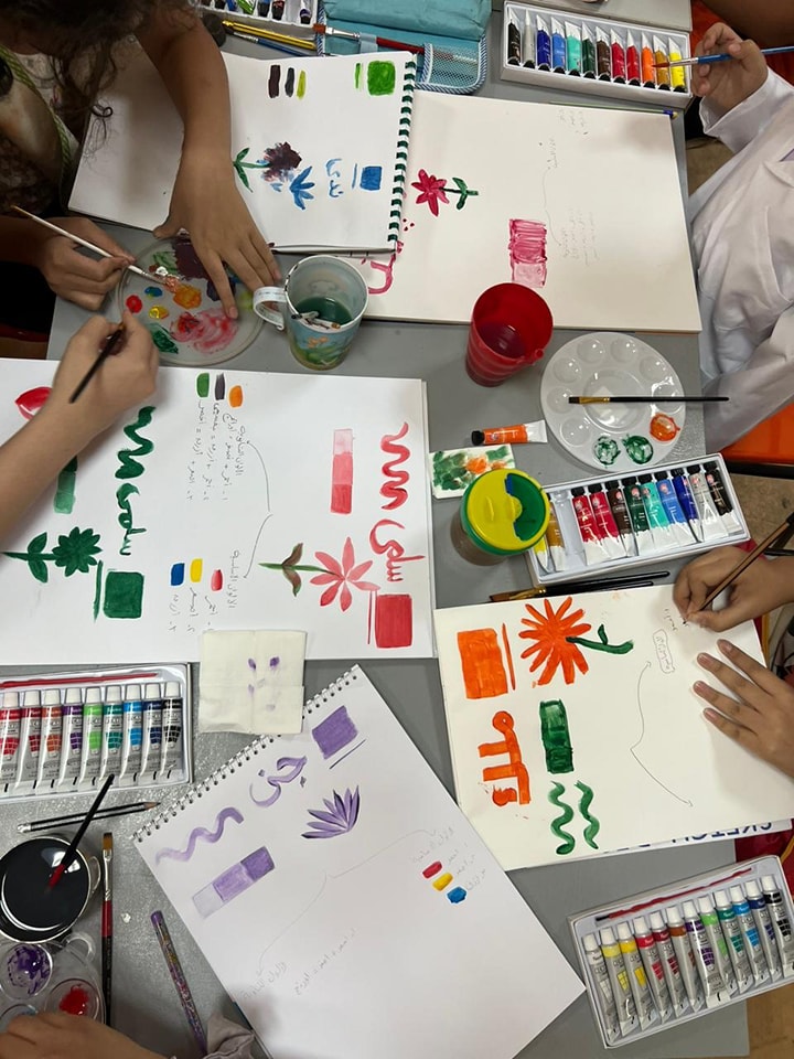بدء كورسات الرسم في مكتبة المستقبل للطفل